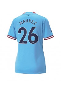 Manchester City Riyad Mahrez #26 Voetbaltruitje Thuis tenue Dames 2022-23 Korte Mouw